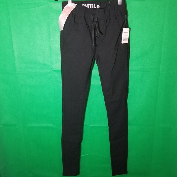 PASTEL Design Black Jogger Pants Women Size 13/26 New York Los Angeles Japan NWT - Picture 1 of 8